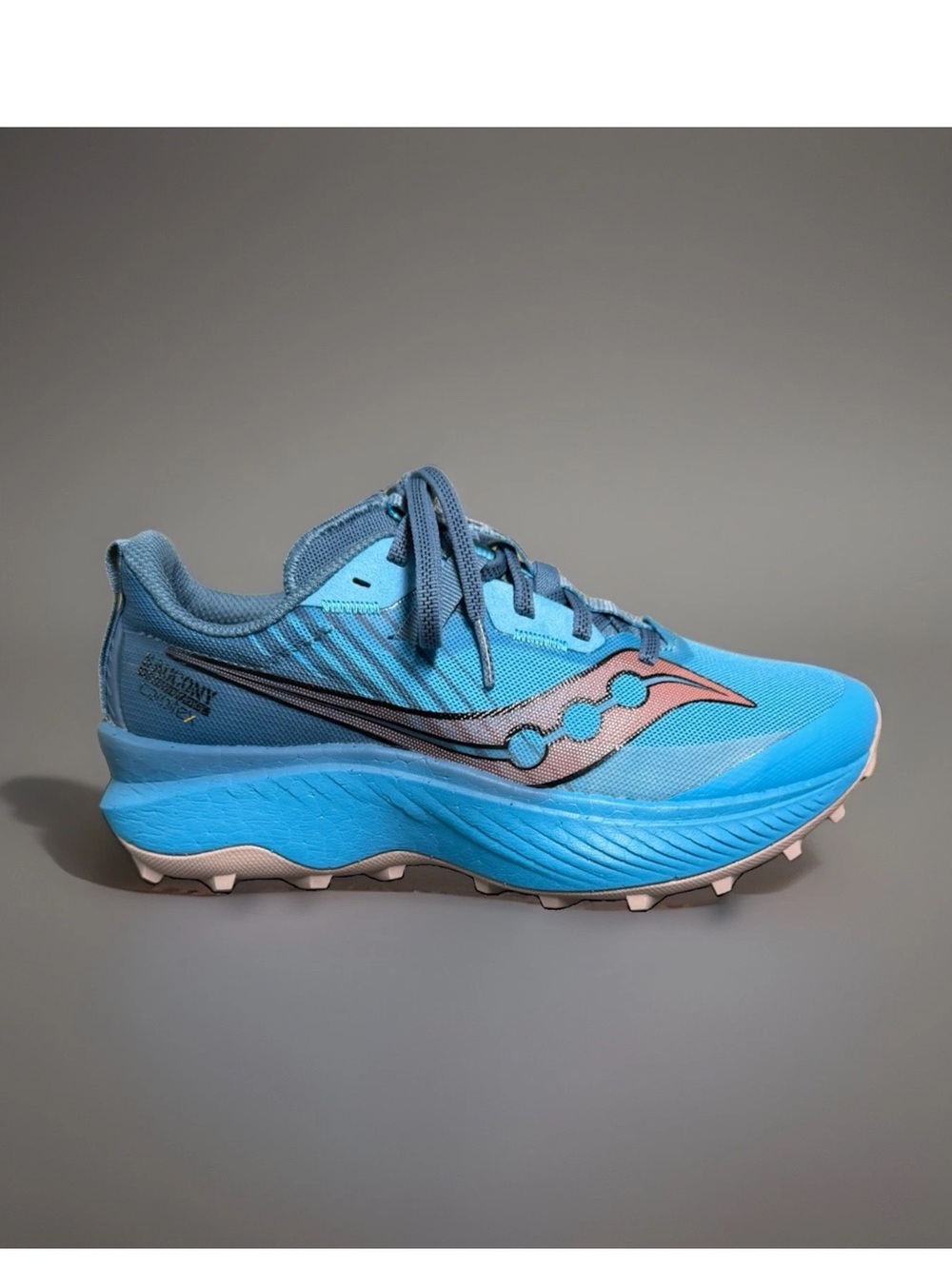 Saucony Endorphin Edge Cushioned Women's  Blue Trail Running Shoes Size 7.5